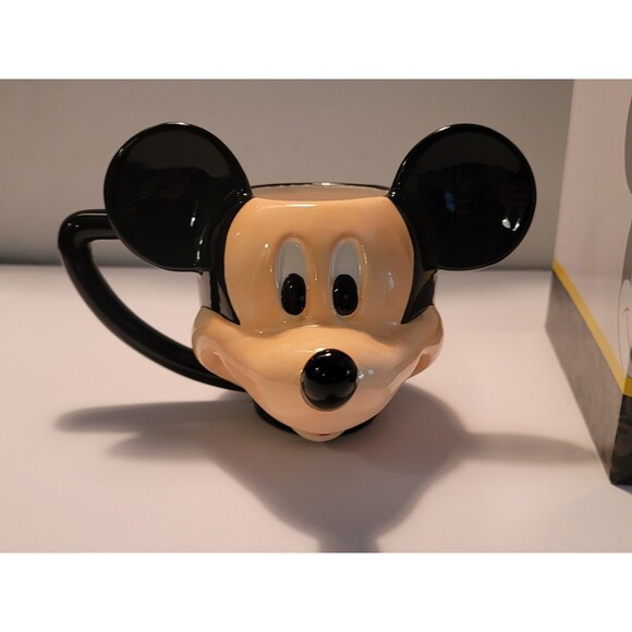 Disney Mickey Mouse Sculpted Ceramic Mug 20oz 3D Character Face Cup New in Box - Picture 8 of 10